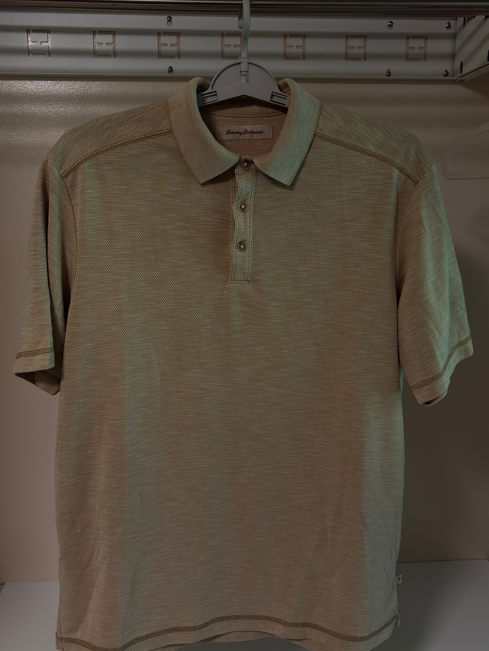 Tommy Bahama Men's Short Sleeve Polo in Beige
